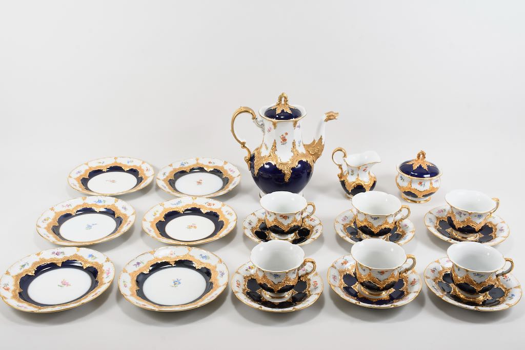 Meissen Porzellan Prunk-Kaffeeservice